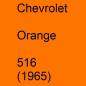 Preview: Chevrolet, Orange, 516 (1965).